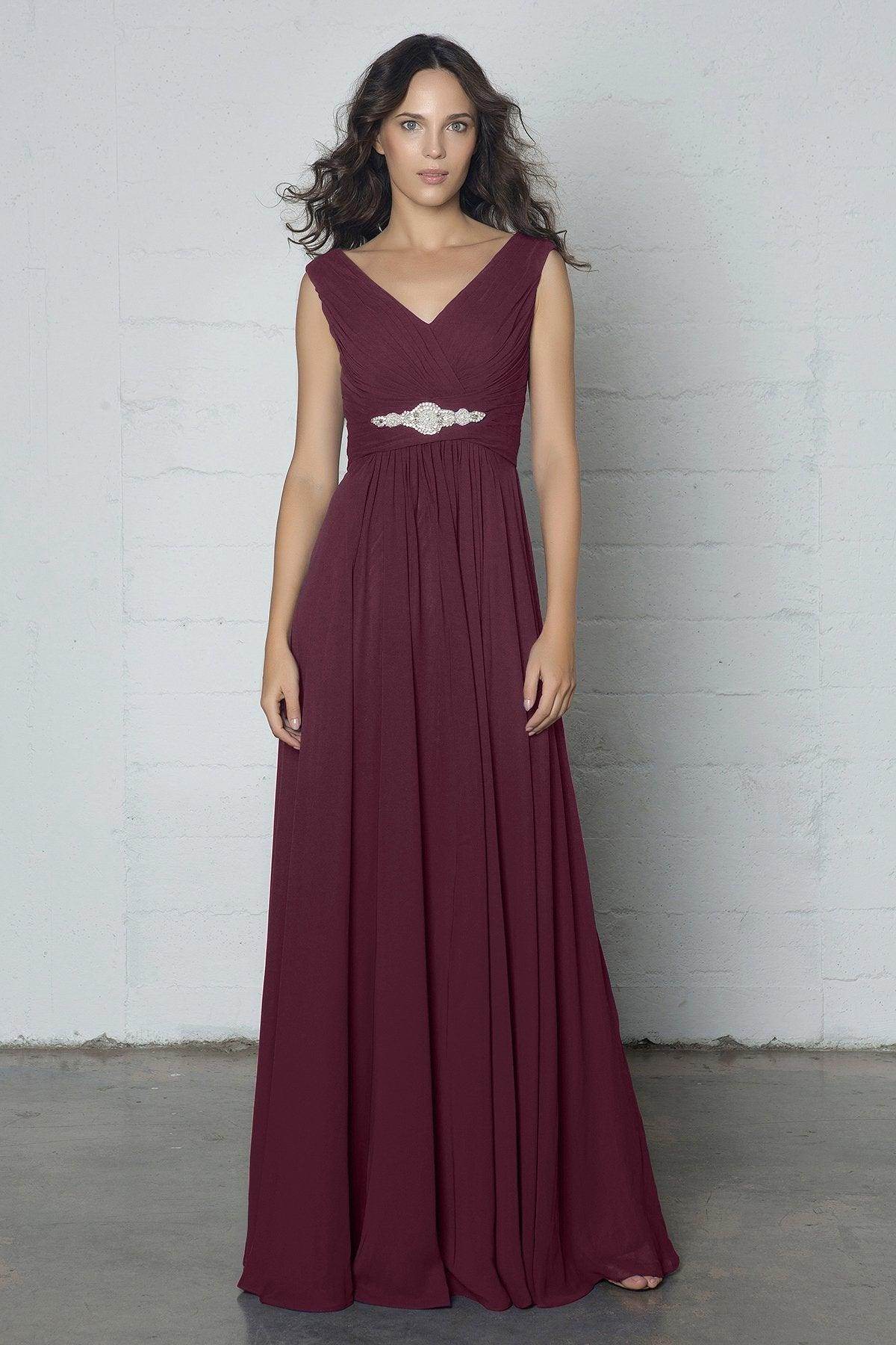 Sheath-Column Floor Length Chiffon Dress COZF14002 - COCOMELODY